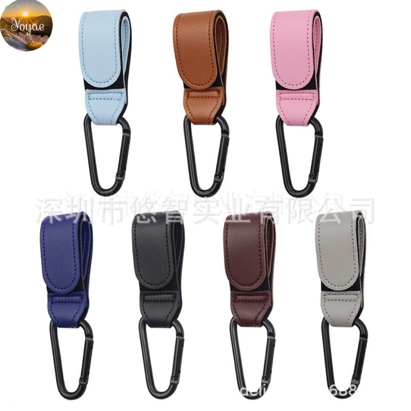 ตะขอแคมป์ปิ้ง 1 ชิ้น hook ห้อยของ รถเข็นเด็ก  หนังPU ที่ห้อยรถเข็น ราคา ถูกที่สุด ดีลบีเคเค แกลเลอรีภาพที่ 4