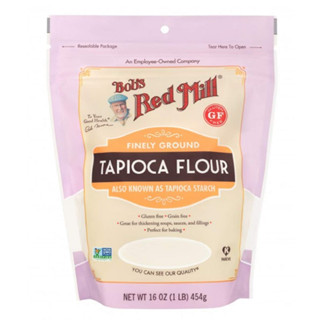 Bobs Red Mill Tapioca Flour 454g.บ๊อบส์เรดมิลล์แป้งมันสำปะหลัง 454ก.อาหาร วัตถุดิบ แป้งทำขนม