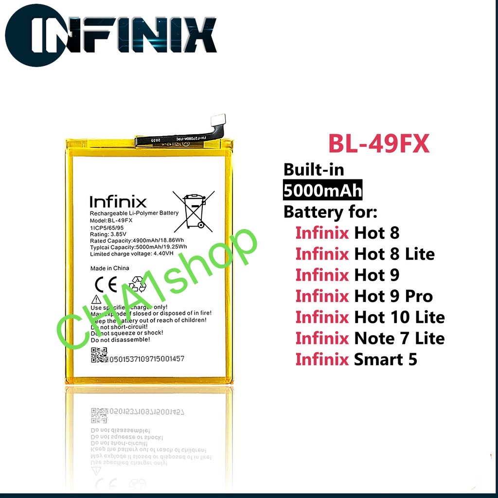 แบตเตอรี่ Infinix Hot 12i X665 X665B Battery BL-49FX 5000mAh แบต Infinix Hot 12i X665 X665B BL-49FX 