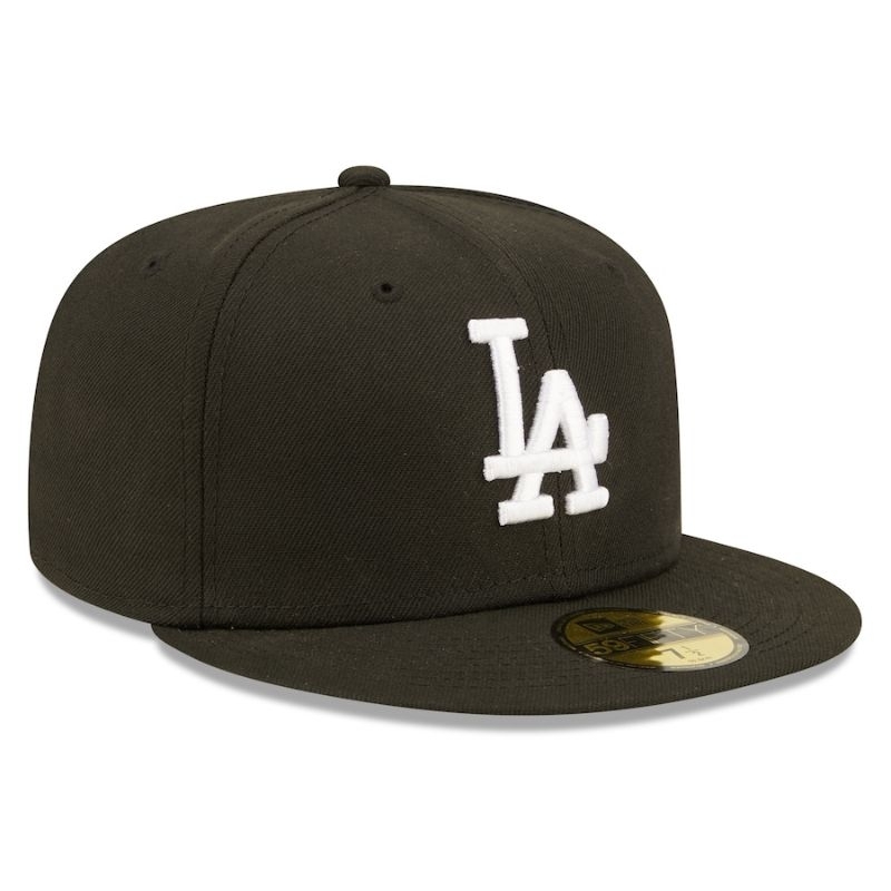 Los Angeles Dodgers New Era Team Logo 59FIFTY Fitted Hat - Black