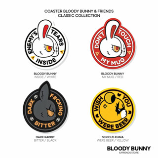 ที่รองแก้วน้ำ ลาย Bloody Bunny