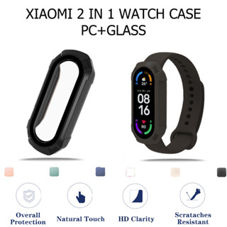 เคสนาฬิกา Xiaomi 2 in 1 miband4/5/6 นาฬิกาเคสป้องกัน miband7