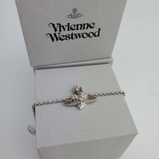 สร้อยข้อมือ Vivienne Westwood รุ่น Reverse Heart Bracelet สี Rose Diamante