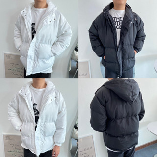 UMORE.FOR.MEN ✨พร้อมส่ง ☃️ Hoodie Puffer down jacket ทรงสวย กันลม กันหิมะ
