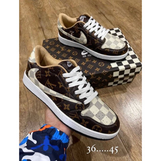 Nike Louis Vuitton รองเท้าผ้าใบชายหญิง ( 36…45 )