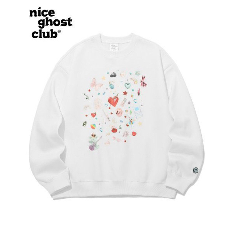 (พร้อมส่ง) แท้💯🇰🇷 Nice Ghost Club : Heart Sweatshirts