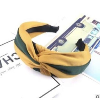 ที่คาดผม Yellow &amp; Green Knot Headband