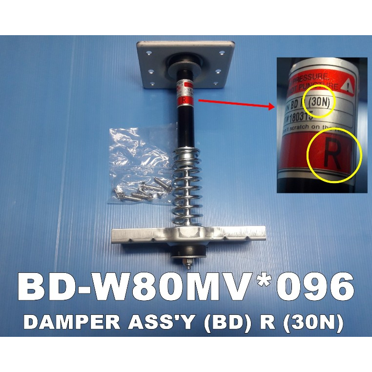 โช๊ค/หูหิ้วถังเครื่องซักผ้าฮิตาชิ/R (DAMPER ASS Y (BD)R) HITACHI/BD-W80MV*096/ (ราคาต่อ 1 ชิ้น)