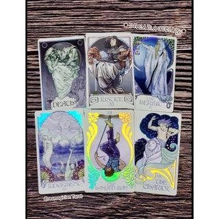 Ethereal Visions Tarot Luna Edition ไพ่แท้เคลือบสีรุ้งโฮโลแกรม ไพ่ยิปซี ไพ่ทาโร่ต์ Tarot Oracle Card Deck