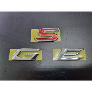 โลโก้ของแท้ ติดโตโยต้า ยาริส ปี 2018+ E G S Yaris Toyota letter logo badge for rear bumper geuine