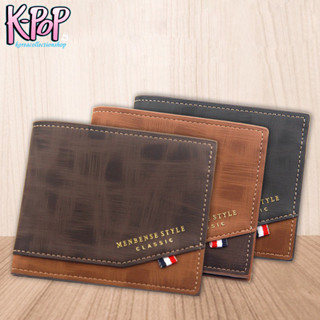 KOREA(KR1693) กระเป๋าสตางค์ผู้ชาย MenBense Style เป็นหนังPUสัมผัสนิ่ม