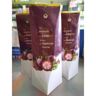 เครื่องดื่มน้ำมังคุดเข้มข้นผสมสมุนไพร ตราไทยปฐวี 350 ml