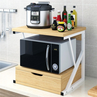 ชั้นวางไมโครเวฟ ชั้นวางของในครัว Microwave Shelf รับน้ำหนักได้ 50 kg Jaidiishop