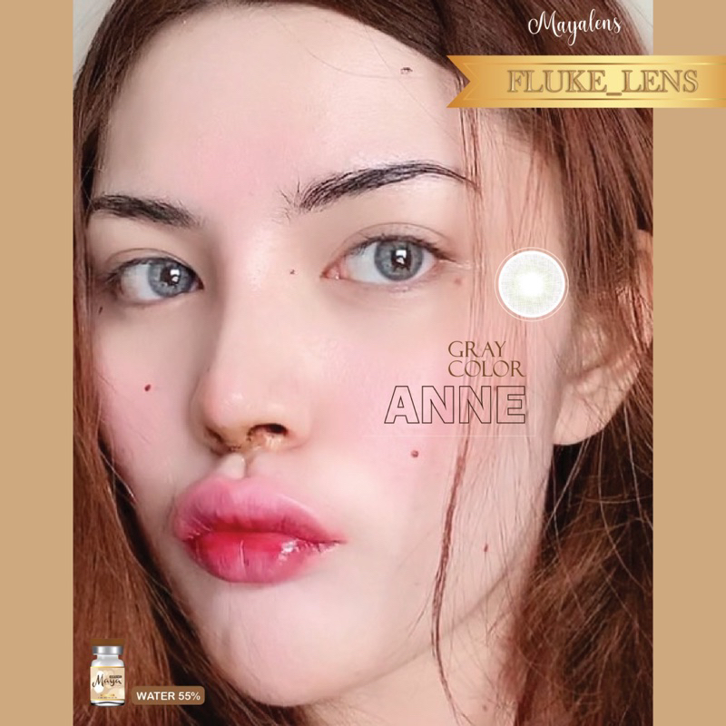 คอนแทคเลนส์ (ขนาดมินิ) 💧 ซิลิโคน ไฮโดรเจล 💧 ใส่สบายทั้งวัน  Anne brown  ค่าน้ำ60% Mayalens Silicone Hydrogel From Korea - รูปที่ 7