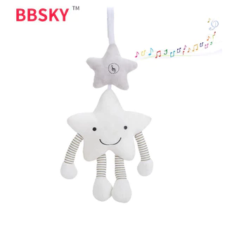 โมบายกล่อมนอน ลายดาวใหญ่ โมบายแขวน BBSKY มีเสียงดนตรี มีเสียงกรุ๊งกริ๊ง ช่วยเสริมพัฒนาการ