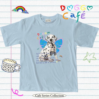 Milky doggee 🥛🐶 เสื้อยืดคอตตอน ลายน้องหมาคาเฟ่✨