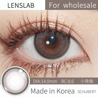 LENSLAB คอนแทคเลนส์สีชมพูน้ำตาล Color contact lenses 14.0mm (1 pair) 1 Year