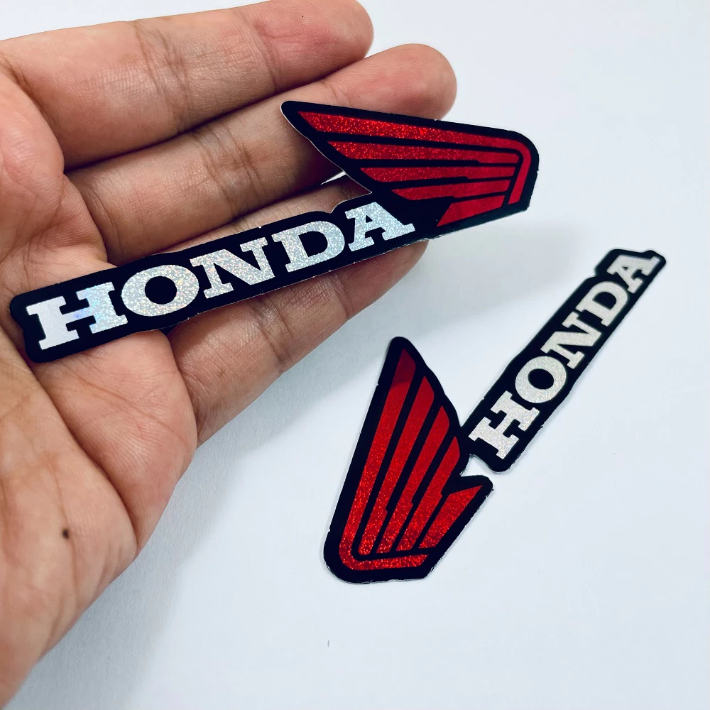 สติ๊กเกอร์ปีกฮอนด้า สีแดง สำหรับ Honda Wave Pcx Click Msx Forza thumbnail 4