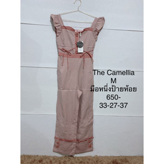 จั๊มสูทยาว THE CAMELLIA SIZE M มือหนึ่งป้ายห้อย