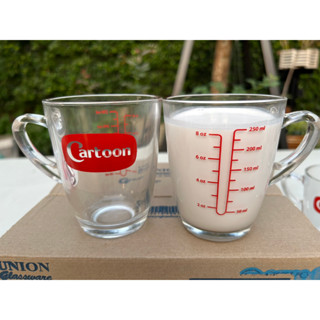 แก้วตวงมีหูจับ สเกล 8ออนซ์/250ml cartoon(ราคาใบละ) พร้อมส่ง รับประกันสินค้าระหว่างขนส่ง