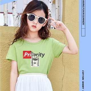 K-2333-SHORT 3สี เสื้อยืดเด็ก เสื้อเด็กน่ารัก เสื้อเด็กราคาปลีก-ส่ง