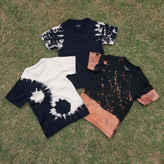 😎 Yin Yang เสื้อมัดย้อม หยินหยาง แขนสั้น Shirt T Shirt Short Sleeve Tie Dye Galaxy 6 size