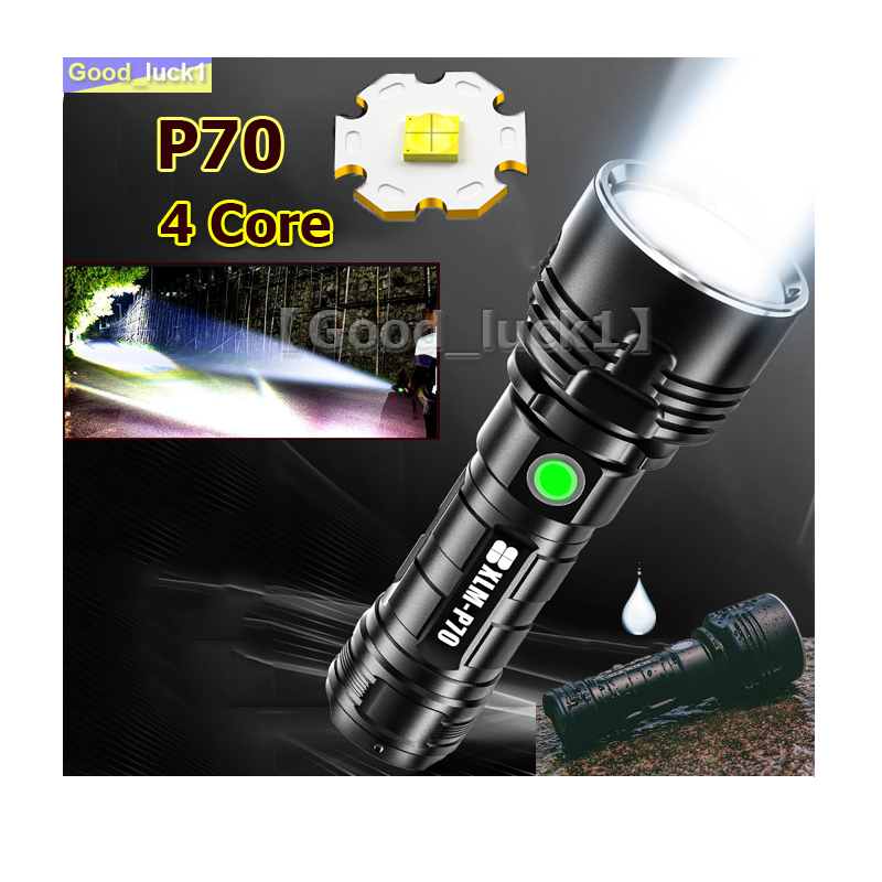 【Good_luck1】ไฟฉาย  ไฟฉายสว่างมาก ไฟฉายแรงสูงแบบปรับซูมได้แบรนด์ Smiling shark/SHENYU XLM-P70/ไฟฉายแร