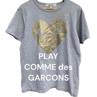 PLAY. COMME des GARCONS สีเทา อก40”ยาว27” สภาพดี