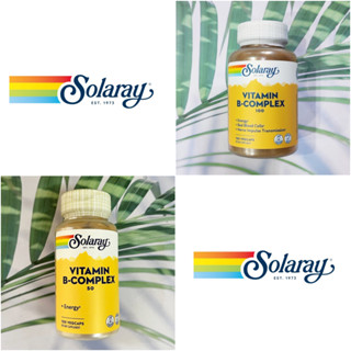 วิตามินบีรวม Vitamin B-Complex 100 VegCaps (Solaray®) วิตามินบีรวมสูตรเข้มข้น ให้พลัง เพิ่มแรง