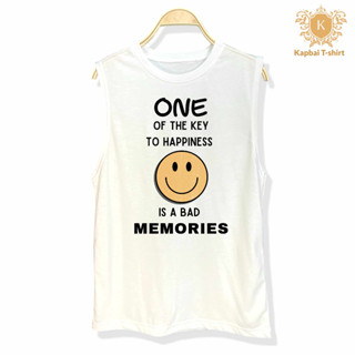 T-Shirt เสื้อยืด เสื้อแขนกุด ข้อความInspriational quotes เนื้อผ้าCotton100% เบอร์32 ใส่สบาย ใส่ได้ทั้งหญิงและชาย