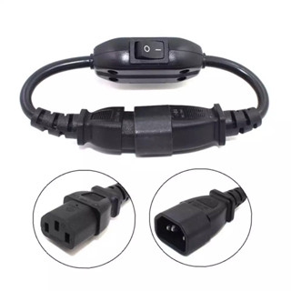 C14-C13 Extension สายไฟ,IEC 320 C13หญิง C14ชาย With10A On/Off Switch Adapter Cable Fr UPS PDU,1Pcs