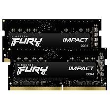 KINGSTON 16GB (8GBx2) DDR4 3200MHz RAM NOTEBOOK (แรมโน้ตบุ๊ค) FURY IMPACT (KF432S20IBK2/16)