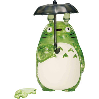 💖 พร้อมส่ง  💖 ของใหม่-แท้ JP 100% 3D Jigsaw Puzzle Totoro Crystal Puzzle, 42 Pieces GREEN color โทโทโร่เพื่อนรัก สีเขียว