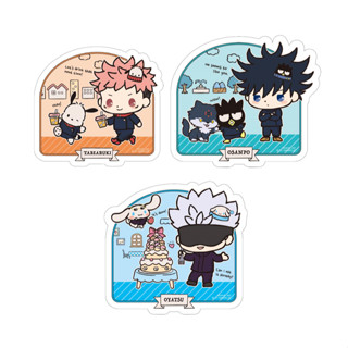 (~8.5x9cm) Jujutsu Kaisen x Sanrio Die-Cut Sticker Yuji , Megumi , Gojo มหาเวทย์ผนึกมาร ซานริโอ สติ๊กเกอร์ ยูจิ เมกุมิ