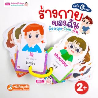 MISBOOK แฟลชการ์ด 3 ภาษา อังกฤษ-ไทย-จีน (ซื้อแยกหมวดได้) - การ์ดคำศัพท์ flash card