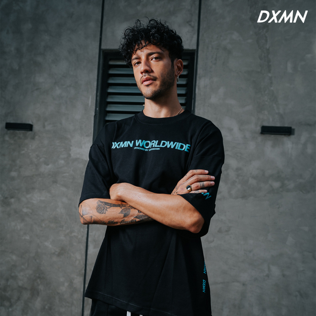 DXMN Clothing "DXMN WORLDWIDE" Oversized Tee (Black)