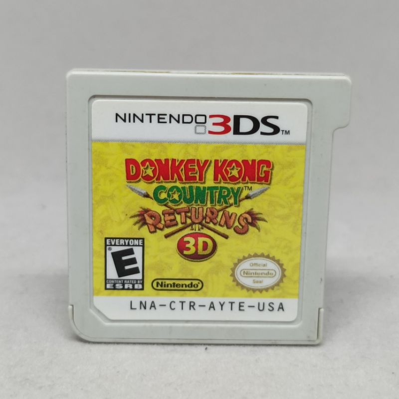 Donkey Kong Country Returns 3D | แผ่นเปล่าเกมส์แท้มือสอง | Nintendo 3DS Cartridge Only | USA | English | ใช้งานปกติ