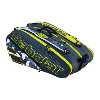 Babolat กระเป๋าเทนนิส RH12 Pure Aero 2023 Tennis Bag | Grey/Yellow/White ( 751221 )