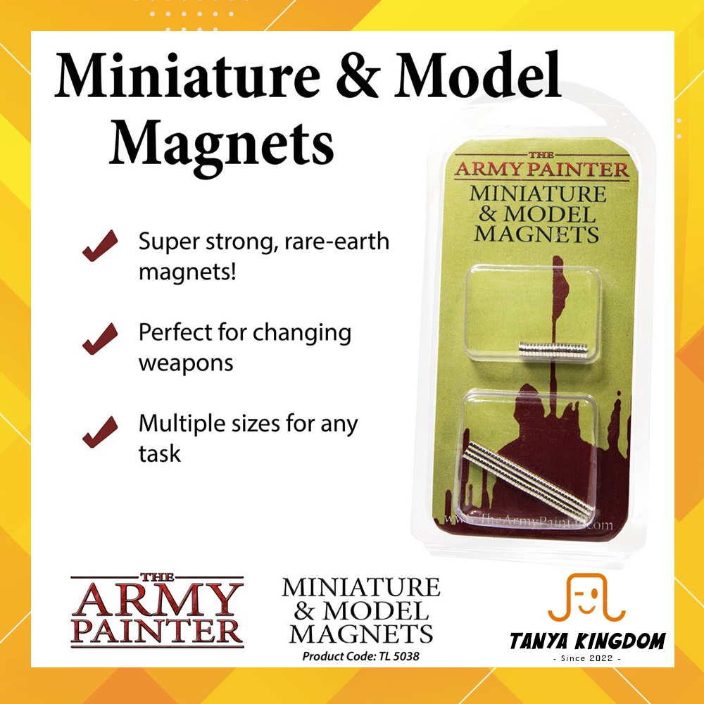 [แบ่งขาย] แม่เหล็กแรงสูง The Army Painter - Miniature and Model Magnets แม่เหล็ก N52