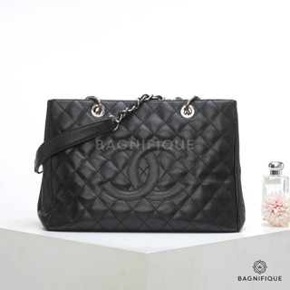 CHANEL GST MEDIUM BLACK CAVIAR SHW