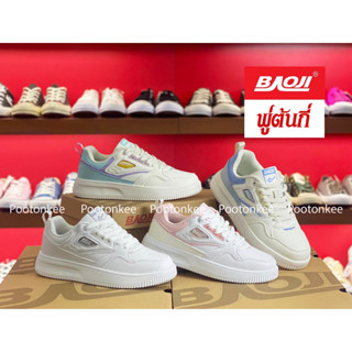 Baoji BJW 941 รองเท้าผ้าใบบาโอจิ รองเท้าผ้าใบผู้หญิง ผูกเชือก ไซส์ 37-41 ของแท้ สินค้าพร้อมส่ง