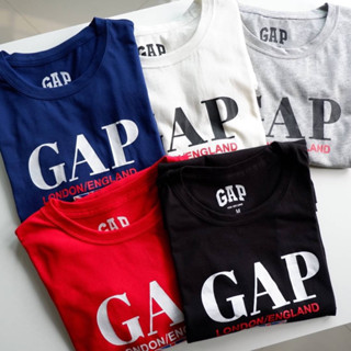 ขส2205 New🔥 เสื้อยืดคอกลมแขนสั้น unisex GAPตรงปก 100% ผ้าคอตตอน 100% เนื้อผ้านุ่มดีมาก ใส่สบายระบายอากาศได้ดี