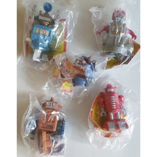 [ล้างสต๊อก VINTAGE 1998] MASCOT : BURGER KING 1998 WINDUP CLASSIC ROBOT ครบชุด 5 แบบ ของใหม่ ไม่แกะซอง สินค้าหายากของแท้