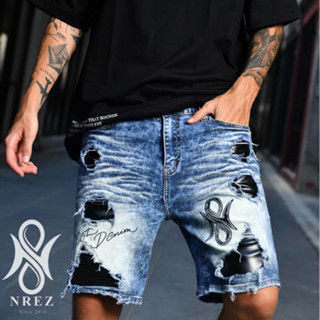 ขาสั้นยีนส์ Sound of NREZ short denim [ลดสูงสุด150.-ใช้โค้ดNREZ15SEP]