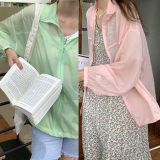 พร้อมส่ง - 🍓 mix friut pastel jacket (เสื้อคลุม, แขนยาว)