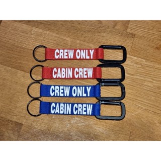 พวงกุญแจตะขอ Nylon ลาย Crew Only Cabin Crew