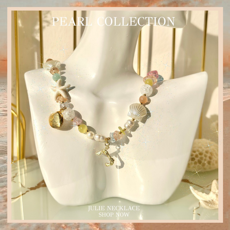 ✨[JULIE NECKLACE ]รุ่น CANDY 🍭 หินไอซ์ควอยซ์ จี้อักษรA-Z อะไหล่ชุบทองคำขาว
