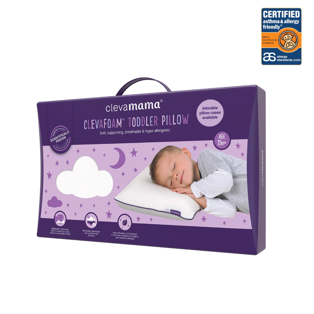 Clevamama Toddler Pillow เหมาะสำหรับเด็กอายุ 1 ปีขึ้นไป