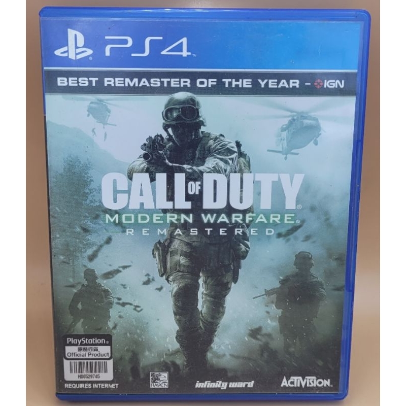 (มือสอง) มือ2 เกม ps5 : COD MW / Call Of Duty Modern Warfare Remastered แผ่นสวย #Ps5 #game #playstation5