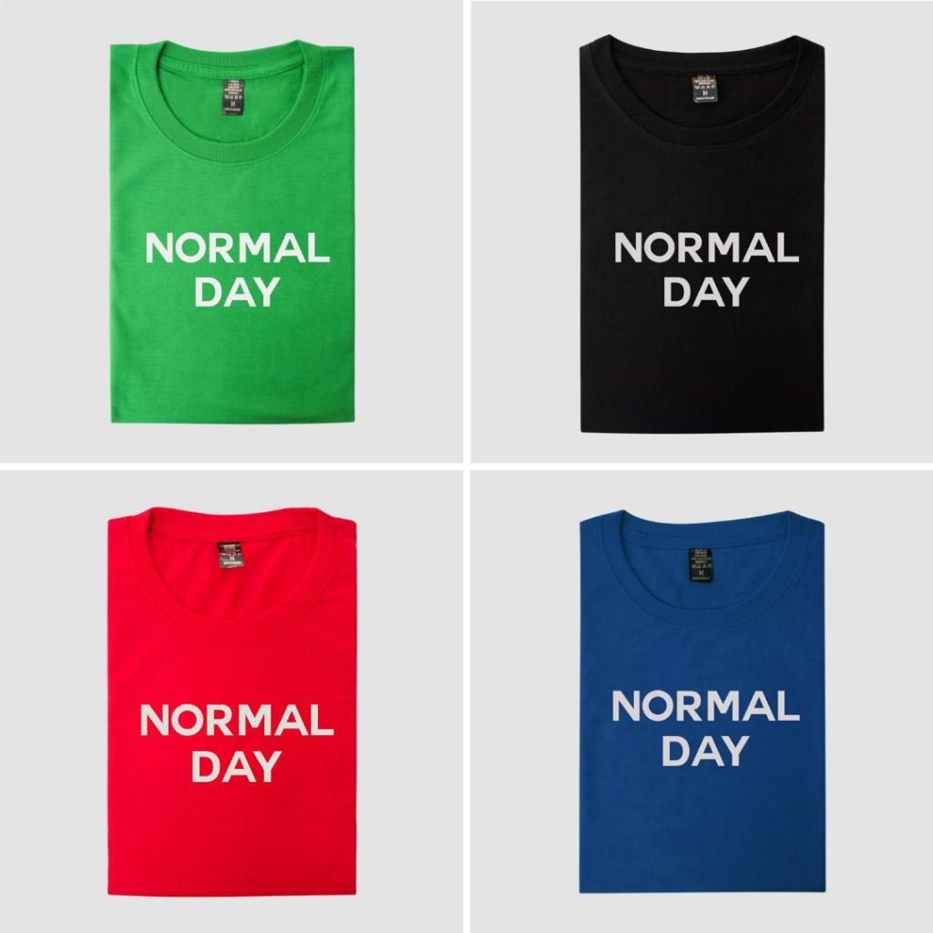 เสื้อยืด Normal day  (สินค้าพร้อมส่ง)